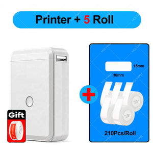 NiiMbot D110 Portable Label Maker Wireless Label Printer Tape Included Multiple Templates Available for Phone  Office Home