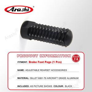 Arashi Spare Parts Adjustable Rearsets Replacement Shift Linkage Lever Gear Selector Motorcycle Footrest Spare Parts Foot Pegs