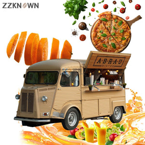 Burger Caravan Trailer Fast Food Trailer Ice Cream Cart Churros Truck Cheap Food Truck