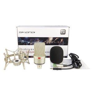Professional Condenser Microphone Studio For PC Laptop Computer Mic Karaoke Singing Streaming USB Wired Mikrofon Mike Microphn