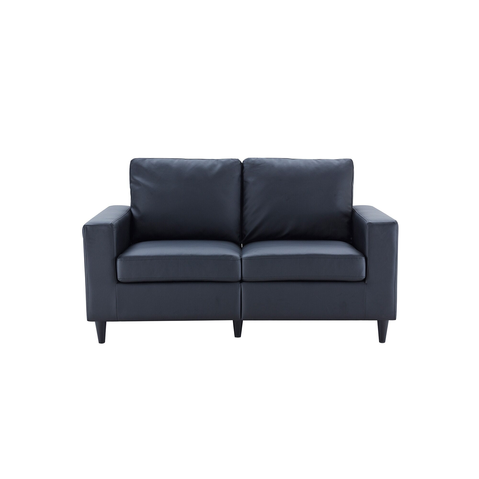 FurnitureModern Style Loveseat PU Leather Upholstered Couch Furniture for Home or Office (Loveseat)