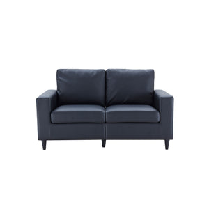 FurnitureModern Style Loveseat PU Leather Upholstered Couch Furniture for Home or Office (Loveseat)