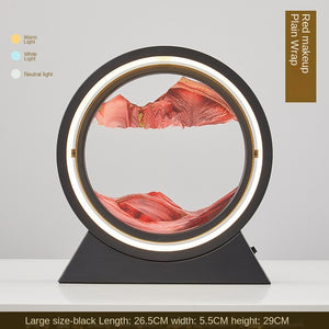 3D Hourglass LED Lamp Quicksand Moving Sand Art Sand Scene Dynamic Living Room Decoration Accessories Modern Home Decor Gift
