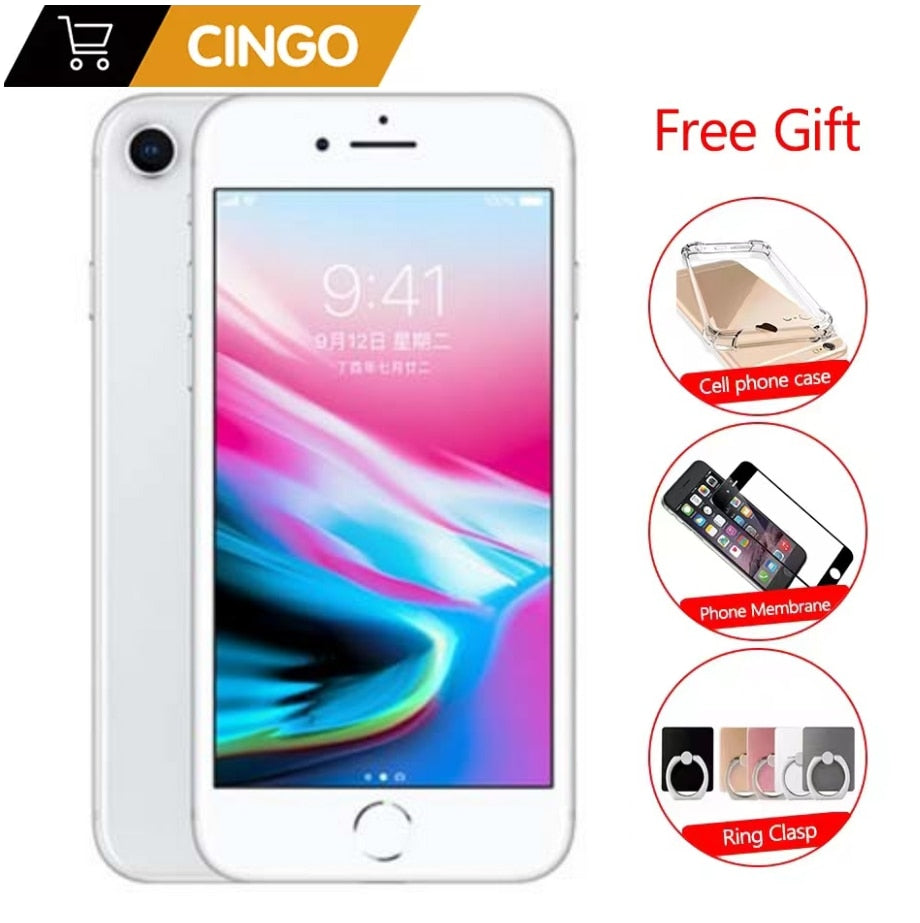 Original Apple iphone 8 Hexa Core 1821mAh  RAM 2GB ROM 64GB  3D Touch ID  4.7 inch 12MP  LTE Fingerprint  Phone iphone8