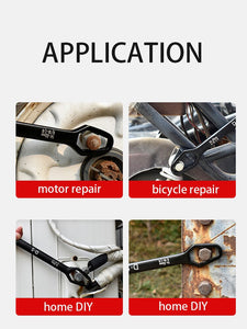 Universal Torx Wrench 8-22mm Self-tightening Adjustable Glasses Wrench Double End Multifunctional Spanner Hand Repair Tools