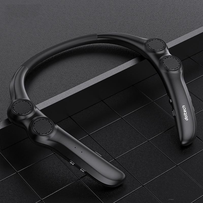 Hang Neck Bluetooth Speaker Wireless 9D Stereo Bass Portable Wearable Player 85g Weight light 4 Speakers for Game Call Sports