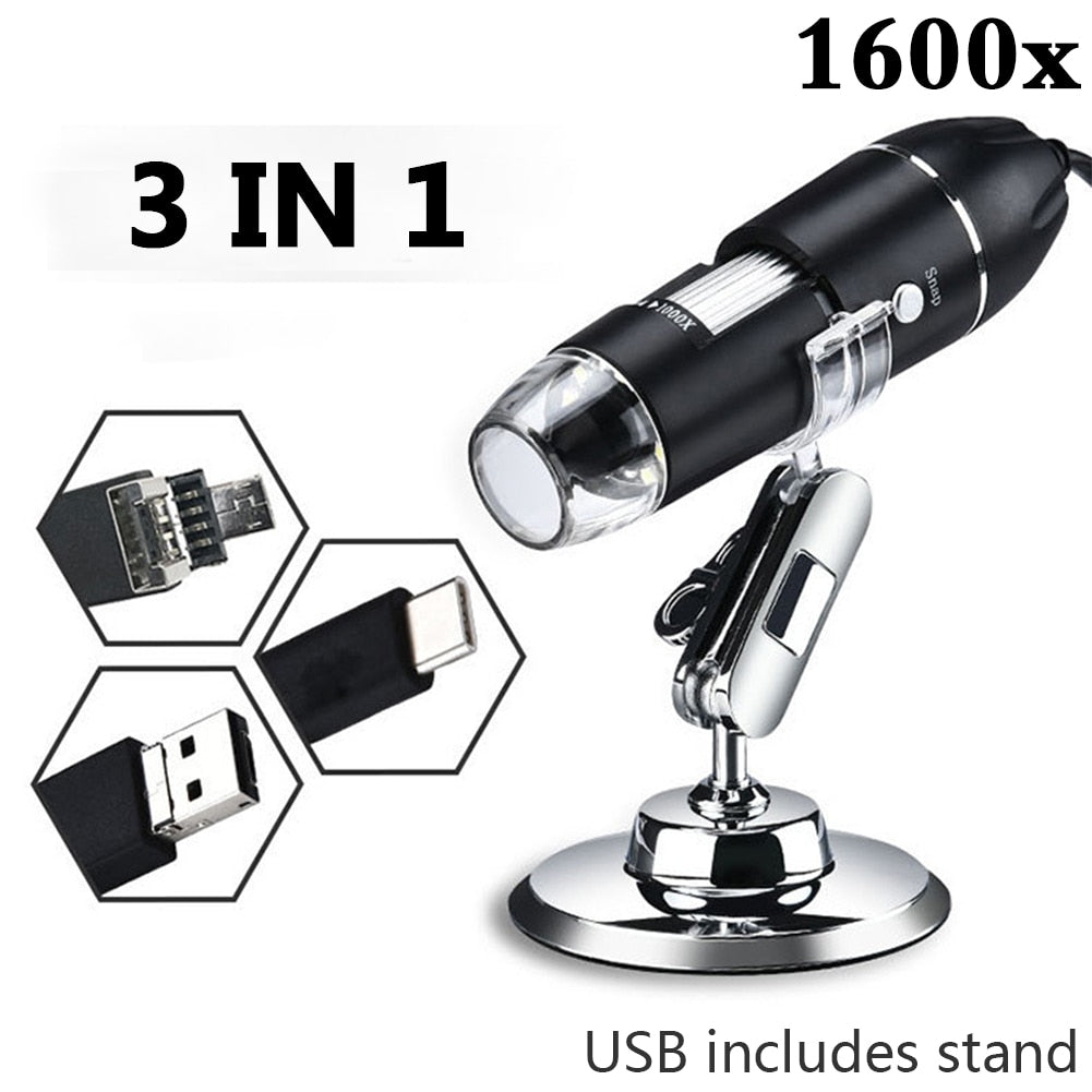 TDKMR 1200X 1080P USB High Definition Electronic Digital Microscope 7 Inch Large LCD Display for Soldering Cell Phone Repair