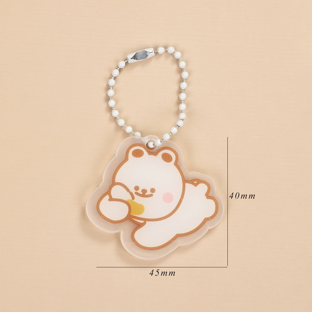 JIANWU Creative Cute Transparent 3 ring Mini Loose-leaf Hand Book Student Portable Notebook ring binder Kawaii School Supplies