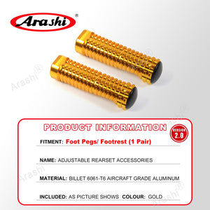 Arashi Spare Parts Adjustable Rearsets Replacement Shift Linkage Lever Gear Selector Motorcycle Footrest Spare Parts Foot Pegs