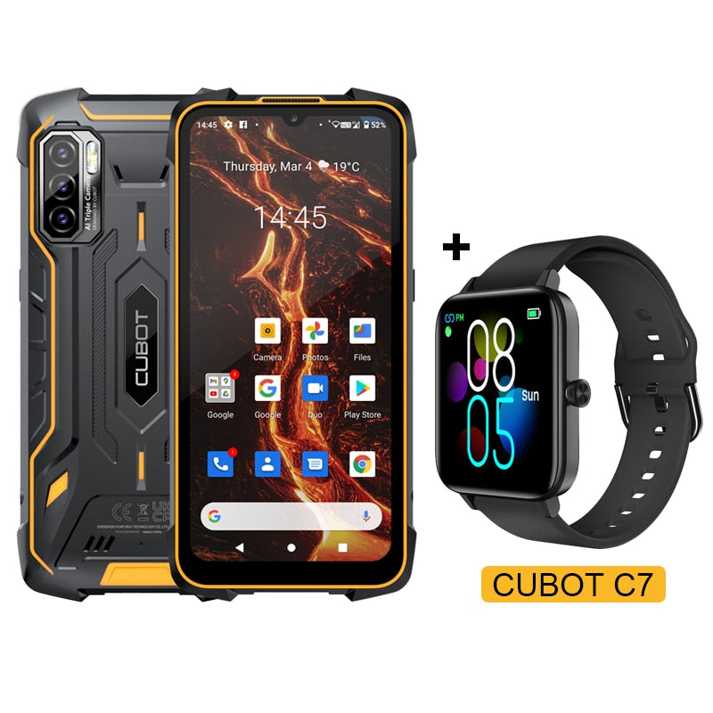 Cubot KingKong 5 Pro IP68/IP69K Waterproof Smartphone Rugged Phone 8000mAh 48MP Triple Camera Android 11 NFC 64GB Global 4G LTE