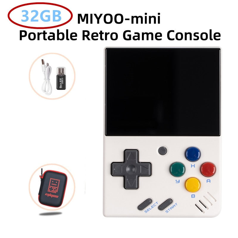 MIYOO MINI V2 Portable Retro Handheld Video Game Console Linux System Classic Gaming Emulator 2.8Inch IPS HD Screen Games Gifts