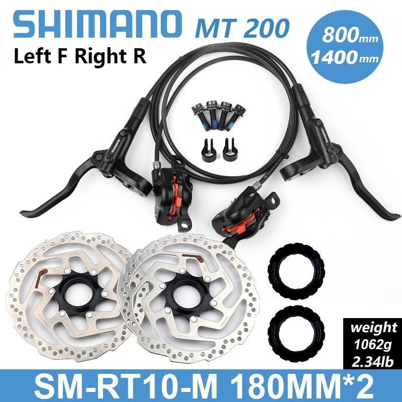 Shimano BR BL MT200 Bicycle Hydraulic Brake 800/1350/1450mm MTB Hydraulic Disc Brake Mountain Bike Upgrade MT315 Bike Parts