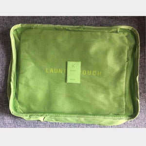 6Pcs/Set Travel Bag Men And Women Multifunction Clothing Luggage Organizer Bag Mesh Packing Cubes Unisex Travel Storage Bags Kit
