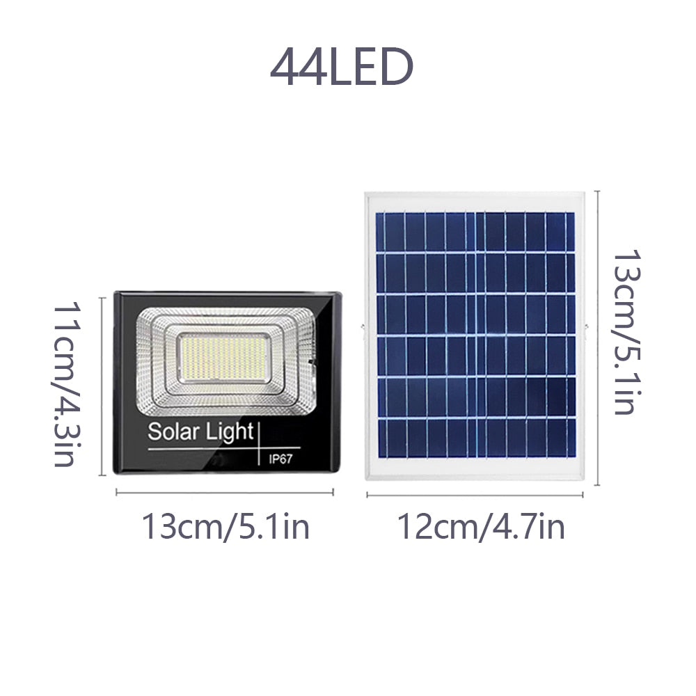 Solar LED Light Outdoor Solar Spotlights Garden House Remote Control Waterproof Flood Light Led Wall Lamp