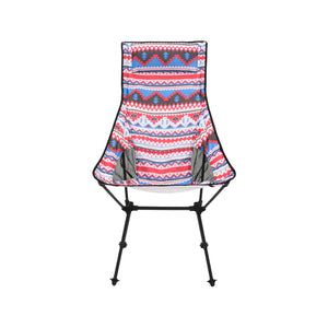 Ultralight Portable Folding Chair Garden Chair Ethnic Customs with Storage Bag and Pillow Aluminum Bracket Outdoor Fishing Camp