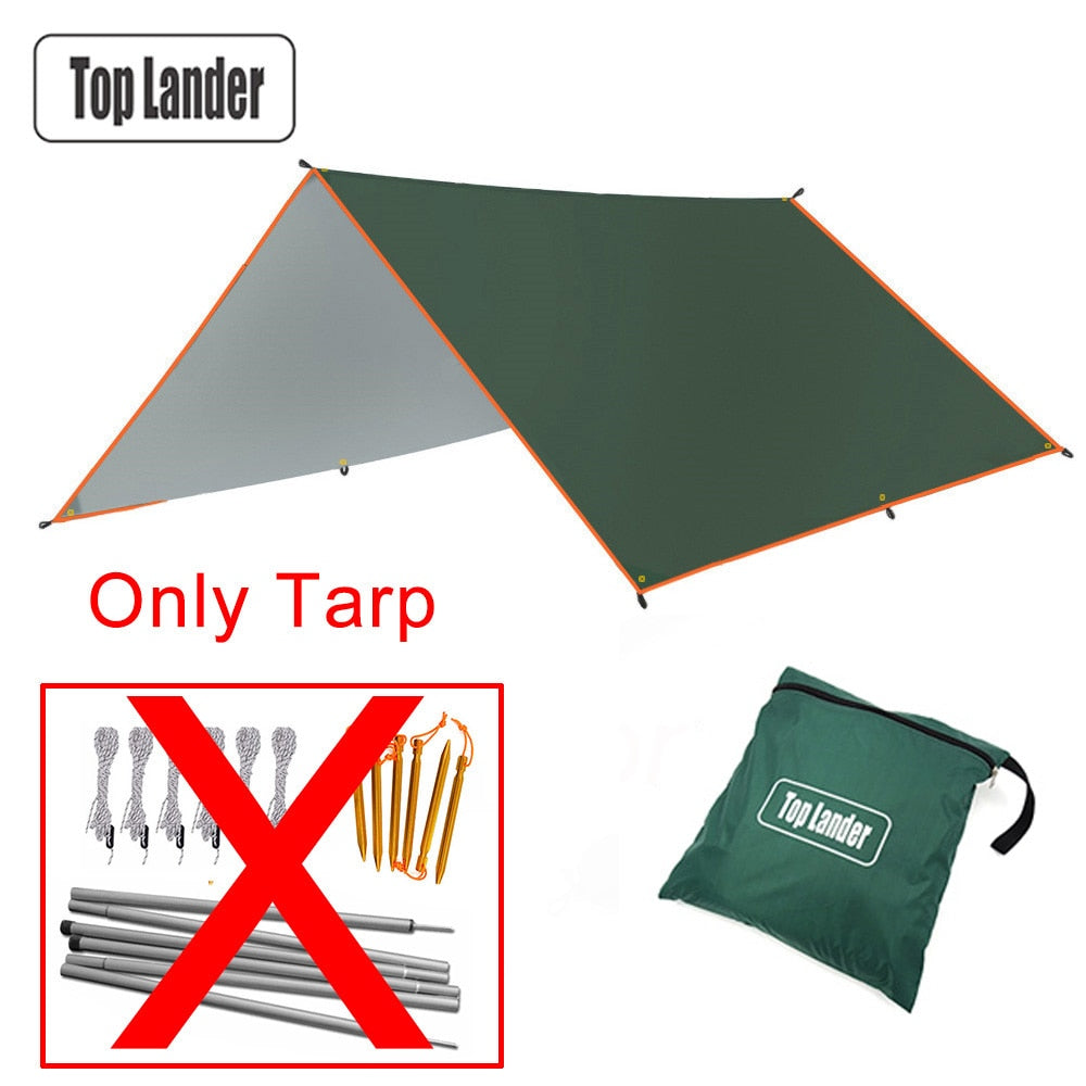3x5m 3x4m Awning Waterproof Tarp Tent Outdoor Sun Shelter Camping Tourist Tarp Canopy Sunshade Sun Shade Beach Garden