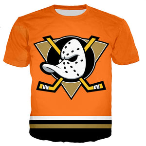 Spring and Summer Women's Short-sleeved Hockey Baseball Golf Street Style Element Clothing 3D Printing Men's T-shirt