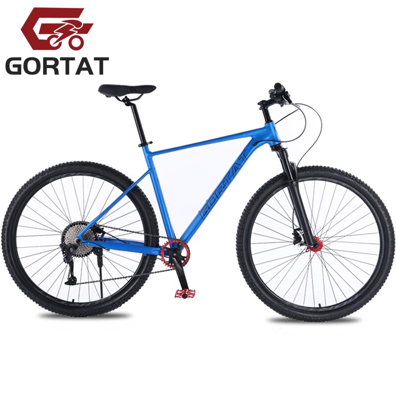 GORTAT 21 Inch Frame Aluminum Alloy Mountain Bike 10-Speed Bicycle Double Oil Brake Front &amp; Rear Quick Release Lmitation Carbon
