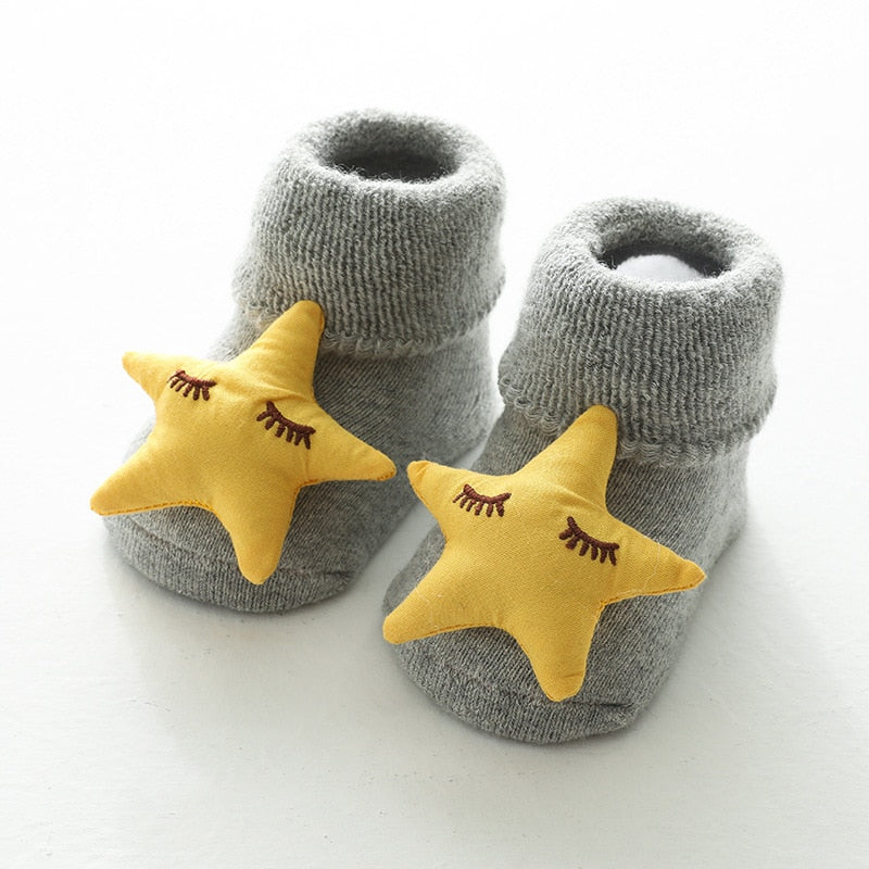 Thicken Baby Kids Socks Autumn Winter Cotton Striped Socks Warm Toddler Boy Girls Floor Socks Children Clothing Accessories