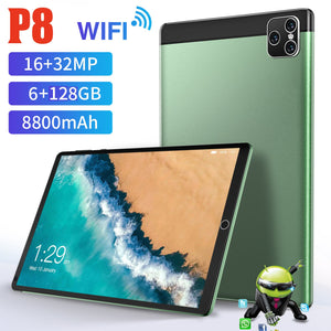 Global 5G Tablet PC P8 IPS 6GB 128GB 8 Inch Tablette 8800mAh New Pad Google Play GPS WPS Office 12 Core Dual SIM Send Keyboard