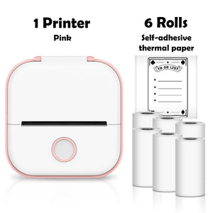 Phomemo T02 Portable Mini Wireless Thermal Pocket Printer Self-adhesive Stickers Use for DIY,Journal Sticker impresora portátil