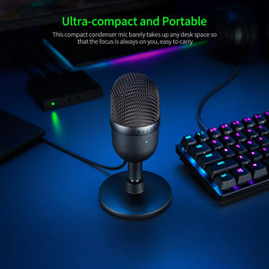 Razer Seiren Mini Microphone USB microphone ultra-compact condenser streaming microphone mic Razer Seiren Mini Microphone USB mi