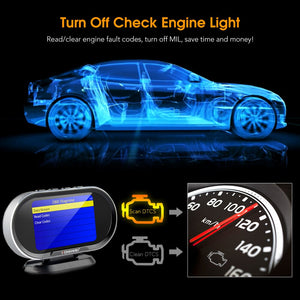 KONNWEI  KW206 OBD2 On-Board Computer Auto Car Digital Computer Display OBD 2 Scanner Fuel Consumption Water Temperature Gauge