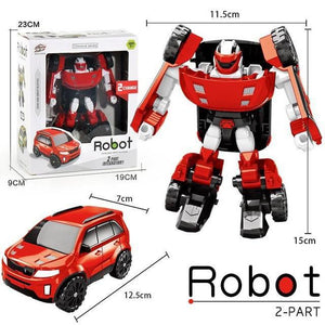 No Box 3 In 1 Transformation Robot Action Figure Toy Car Toys Cartoon Animation Model Set For Boys Birthdays Gifts