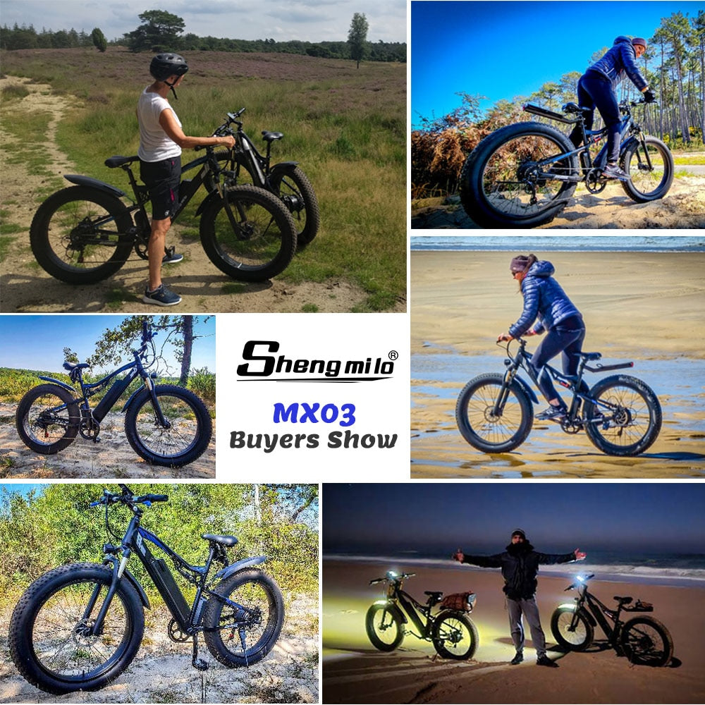 Shengmilo MX03 Elektrische Bike 1000W Herren Mountainbike Schnee Bike Elektro Fahrrad Ebike 48V Elektrische Fahrrad 4,0 Fett rei