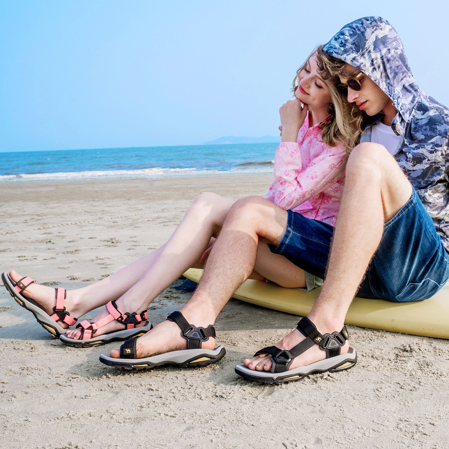 Goldencamel Men&#39;s Sandals for Men Strap Men Shoes Hiking Walking Beach Slippers Outdoor Summer Casual Sandals Summer 2022 슬리퍼