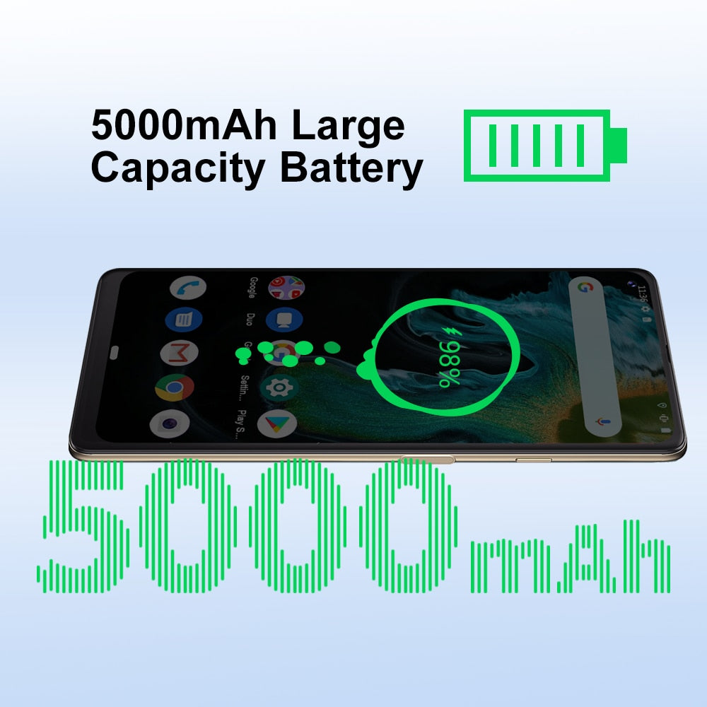 Cubot MAX 3 Smartphone 6.95" Ultra Large Full Screen 5000mAh 64GB ROM Mobile Phone 48MP Triple Camera Celular NFC Android 11 OTG