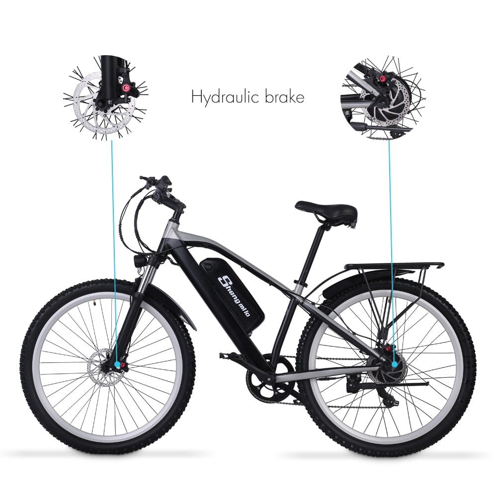 Shengmilo 29 inch Electric bicycle 500W men&#39;s Mountain bike E bike  Adult Electric bike Electric dirt bike 48V 17Ah Snow bike